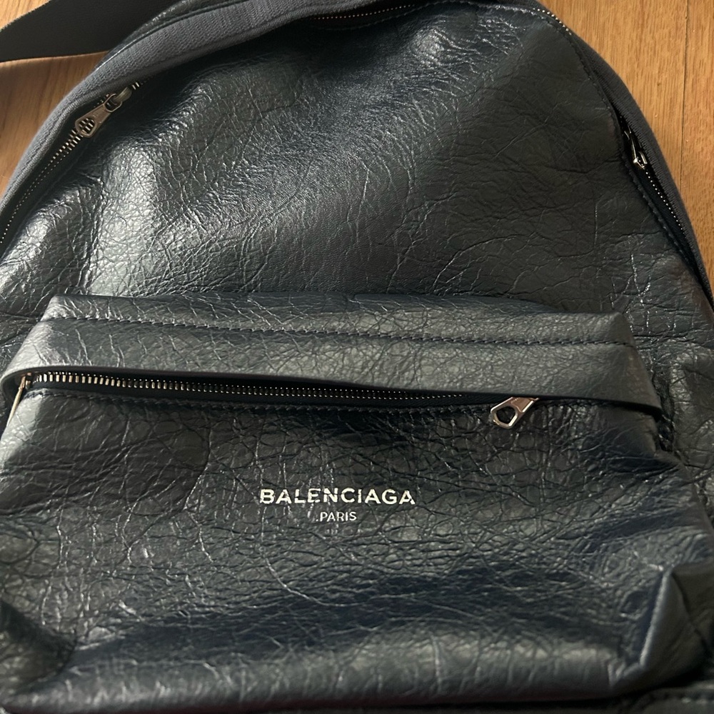 Gently used Balenciaga leather back pack